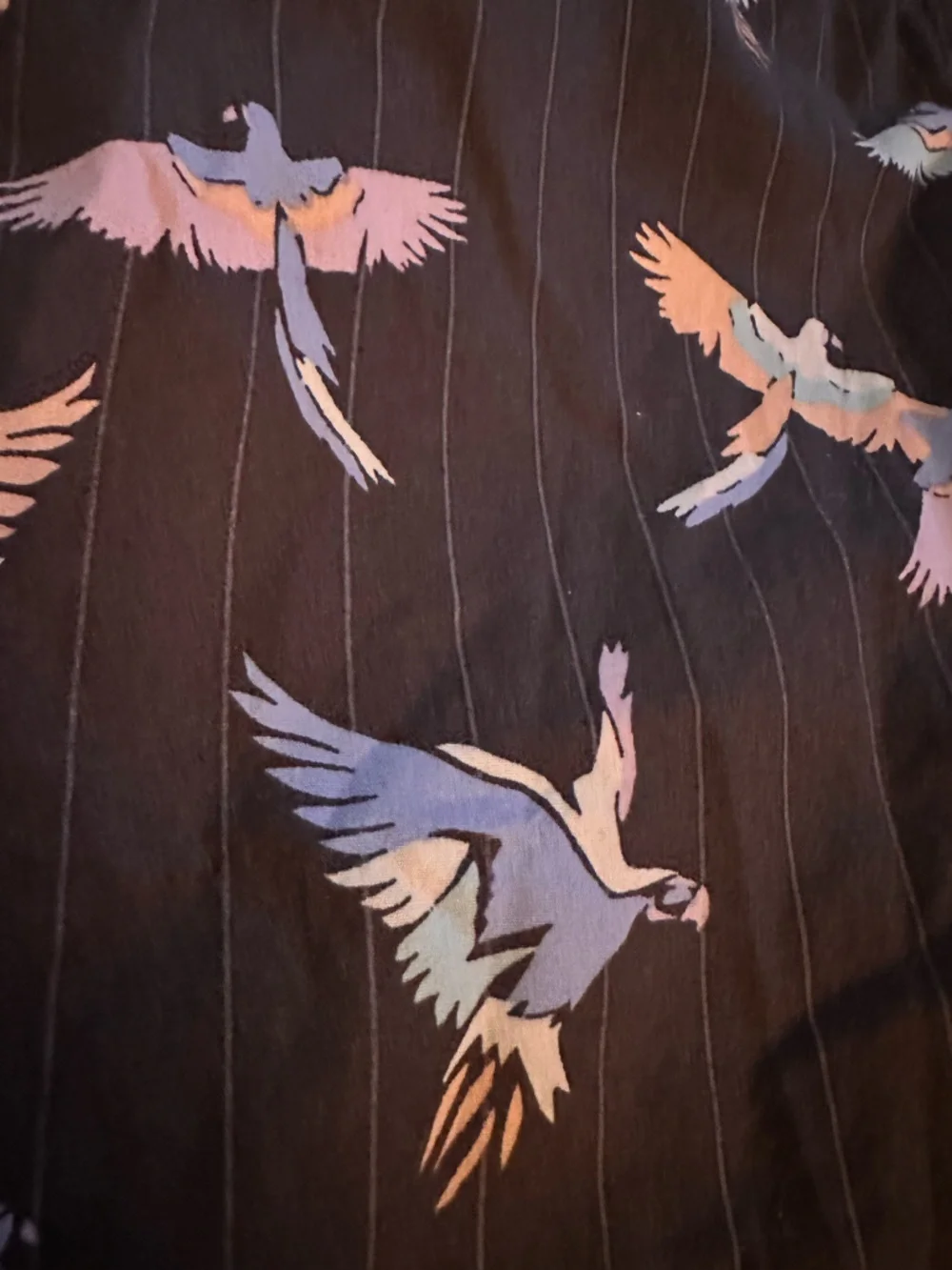 Free People Dress Mini Size 0 Strapless Crane Print Boho Festival Streetwear - Picture 11 of 16